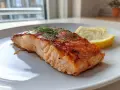 Saftig laxfile i airfryer, perfekt tillagad med dill och citron. Enkel och god middag!