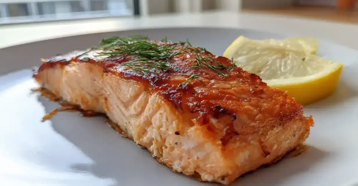 Saftig laxfile i airfryer, perfekt tillagad med dill och citron. Enkel och god middag!