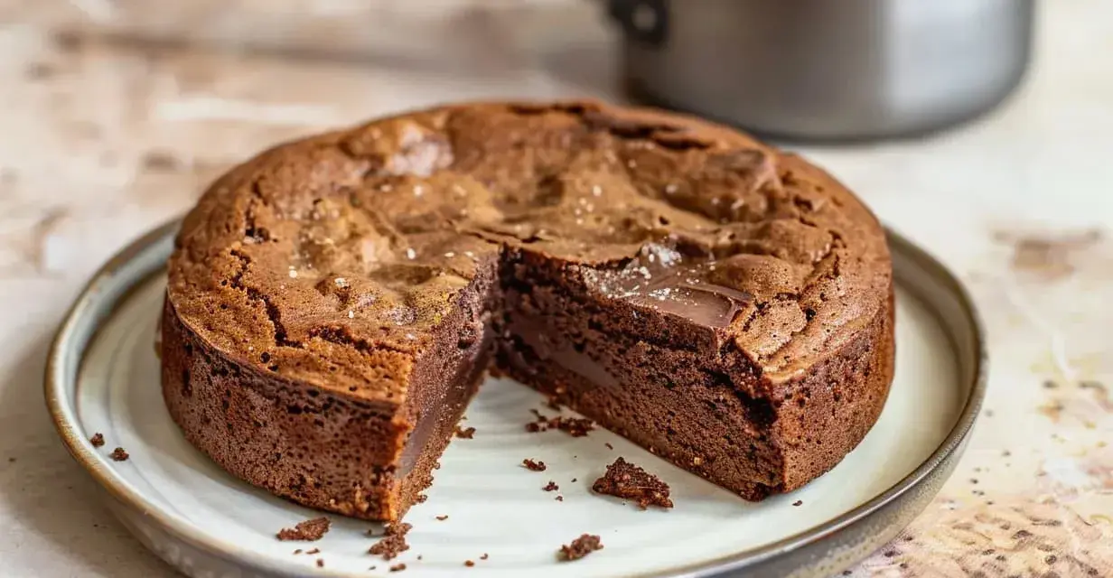 En saftig kladdkaka med en härlig chokladkärna, perfekt för alla chokladälskare.