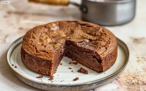 En saftig kladdkaka med en härlig chokladkärna, perfekt för alla chokladälskare.