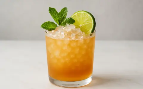 En uppfriskande Mai Tai med krossad is, lime och mynta. Perfekt för en tropisk kväll.