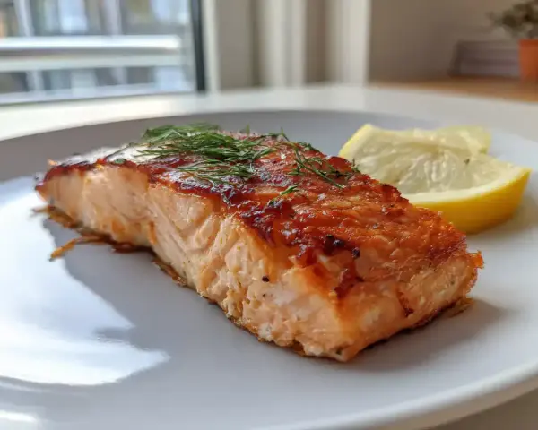 Saftig laxfile i airfryer, perfekt tillagad med dill och citron. Enkel och god middag!